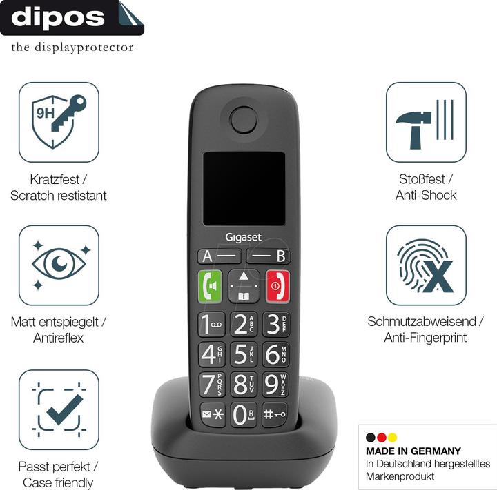 Actual product image Dipos Anti-Shock Screen Protector Matte (1 Piece, GS290)