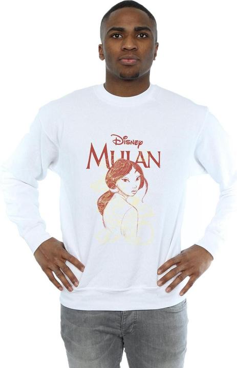 Actual product image Disney Mens Mulan Dragon Sketch Sweatshirt (XL)