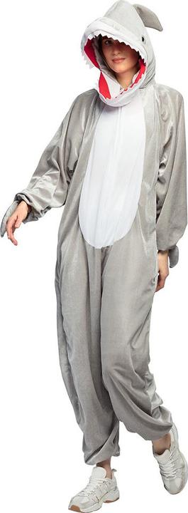 Produktbild Boland Hai Plüschkostüm Unisex: Overall Mit Kapuze (M/L)
