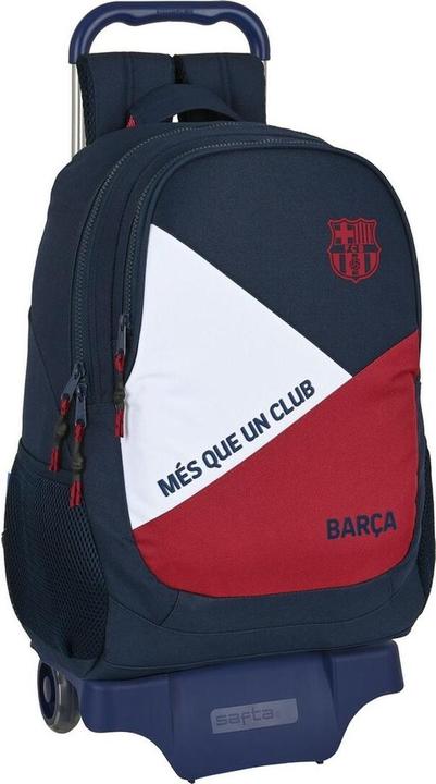 FC Barcelona Schulrucksack mit Rädern F.C. Barcelona Corporativa Blau Granatrot (32 x 44 x 16 cm) (16 l)