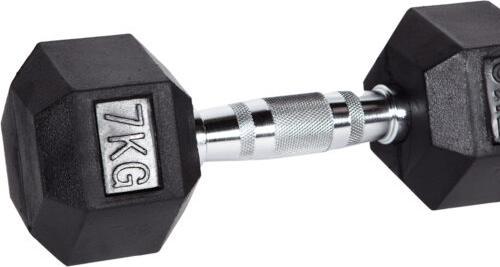 Actual product image Fitcom Hex Dumbbell 7 kg (1 x 7 kg)