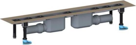 Actual product image Dallmer shower channel CeraLine 2 drains F 521811, 900mm, DN 50 overall height 110mm (1250 mm)