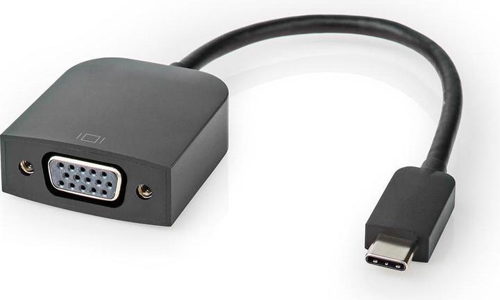 Produktbild Nedis USB Adapter USB 3.2 Gen 1 USB-CT Male VGA Female 5 Gbps 0.20 m Round Nickel Plated PVC Black P (USB, 20 cm)