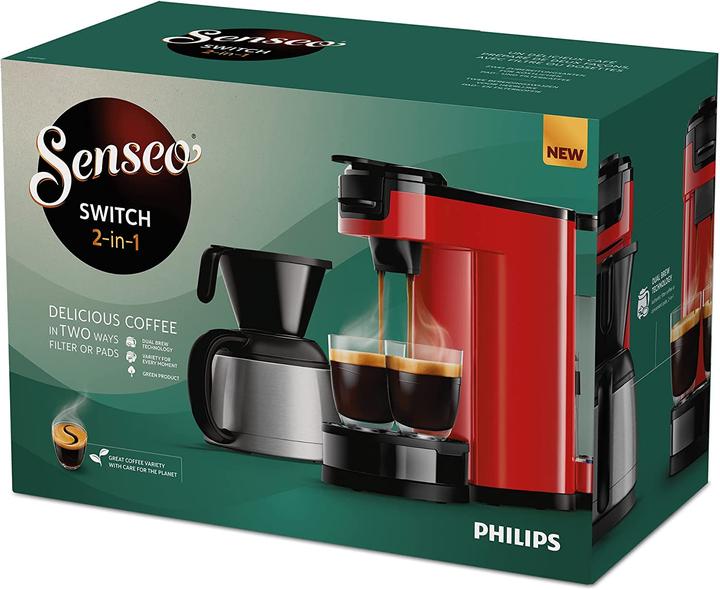 Produktbild Philips SENSEO SWITCH ROOD HD6592/84 (Senseo)