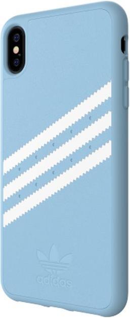 Immagine prodotto adidas Custodia modellata in PU scamosciata blu chiaro/bianco (Apple iPhone XS Max)