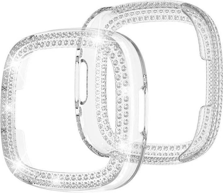 Image du produit Cover-Discount Fitbit Versa 4 / Sense 2 - Glitter Strass Protection Case transparent