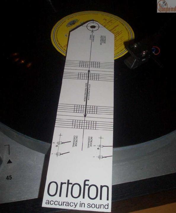 Actual product image Ortofon Cartridge Alignment Tool (Turntable cover)