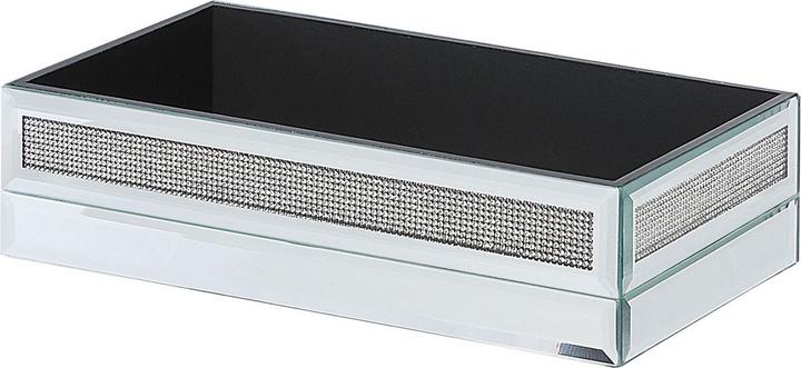 Immagine prodotto Beliani Portafazzoletti a specchio argento ottico 25 x 15 cm CHARLY