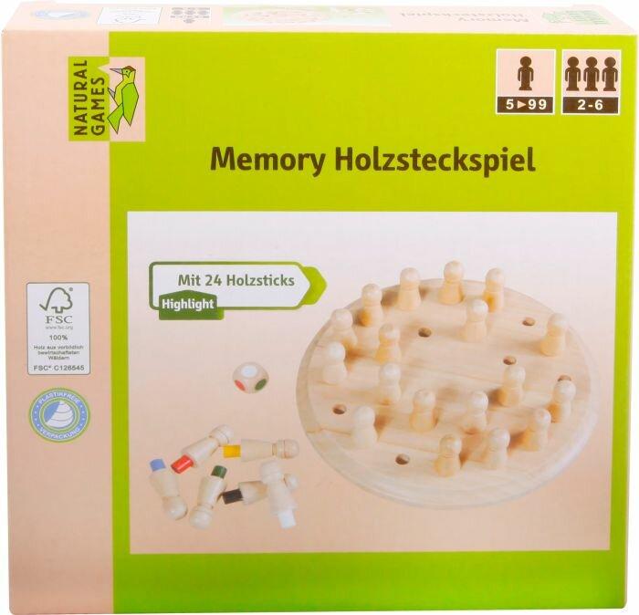 Produktbild Natural games NG Memory Holzsteckspiel (Deutsch)