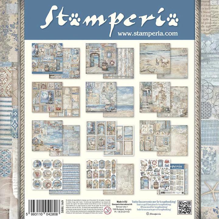 Image du produit Stamperia Scrapbook-Block "Silent Sea" (190 g/m², 10 x)