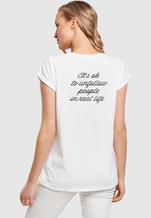 Produktbild Merchcode Ladies Heartbreak Extended Shoulder Tee - 111575 (L)