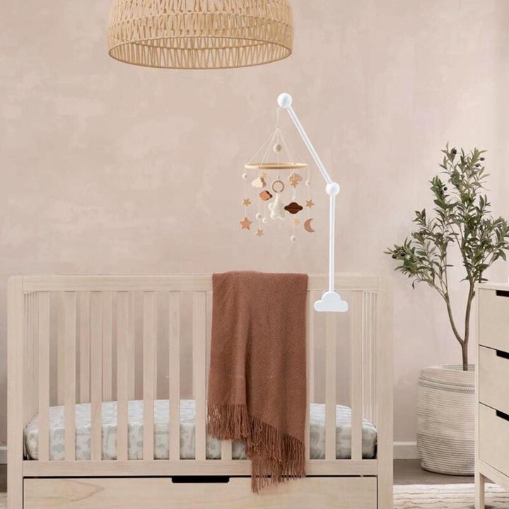 Produktbild Hermex Mobile Halterung Babybett Wolken Glockenhalter Spieluhr Arm