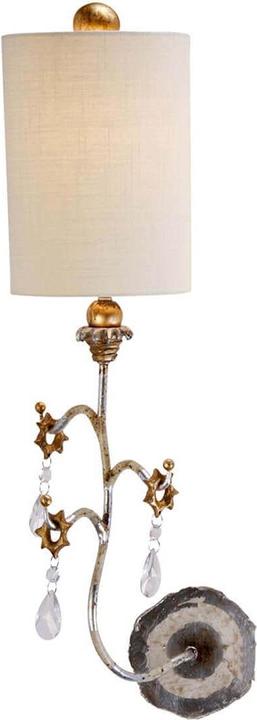 Actual product image Elstead Lighting Tivoli wall light E27 silver and cream patina (E27)
