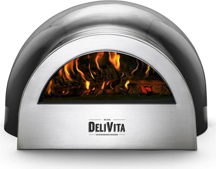 Produktbild Delivita Pizzaofen schwarz (Pizzaofen Holz)