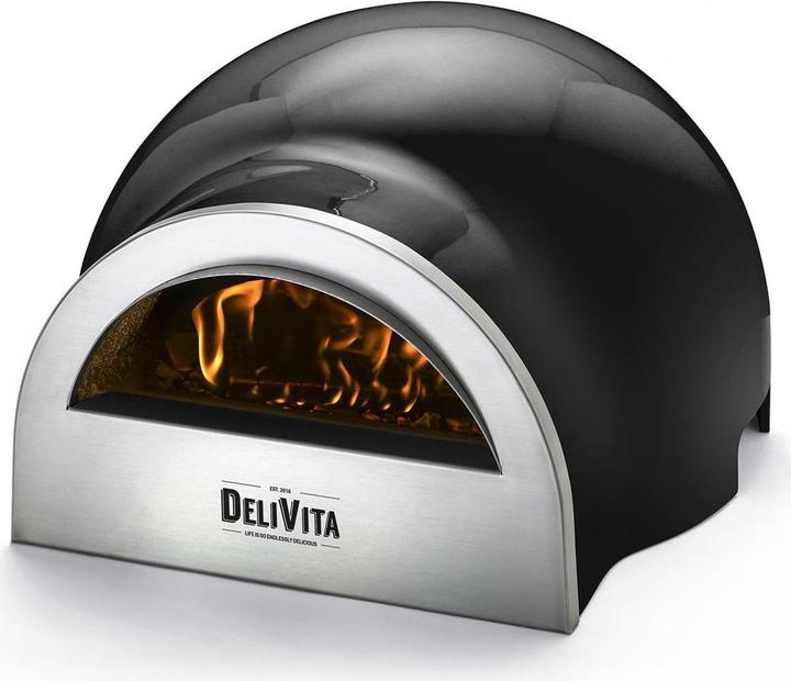 Produktbild Delivita Pizzaofen schwarz (Pizzaofen Holz)