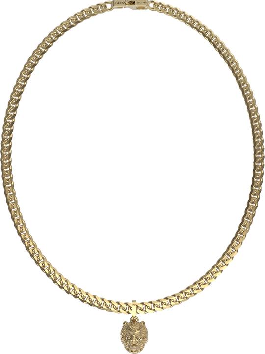 Guess LION KING Halskette (Edelstahl, 53 cm)