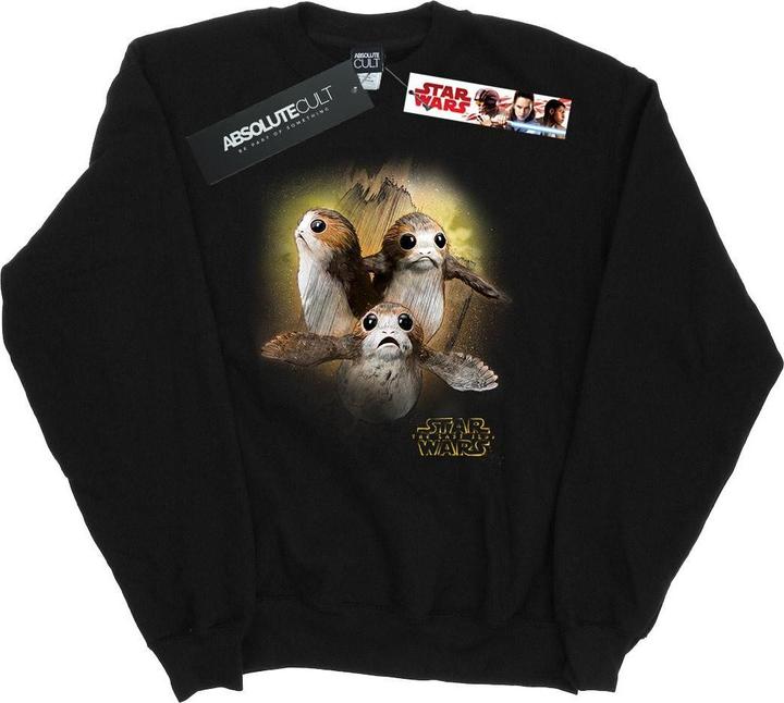 Actual product image Star Wars Mens The Last Jedi Porgs Brushed Sweatshirt (XL)