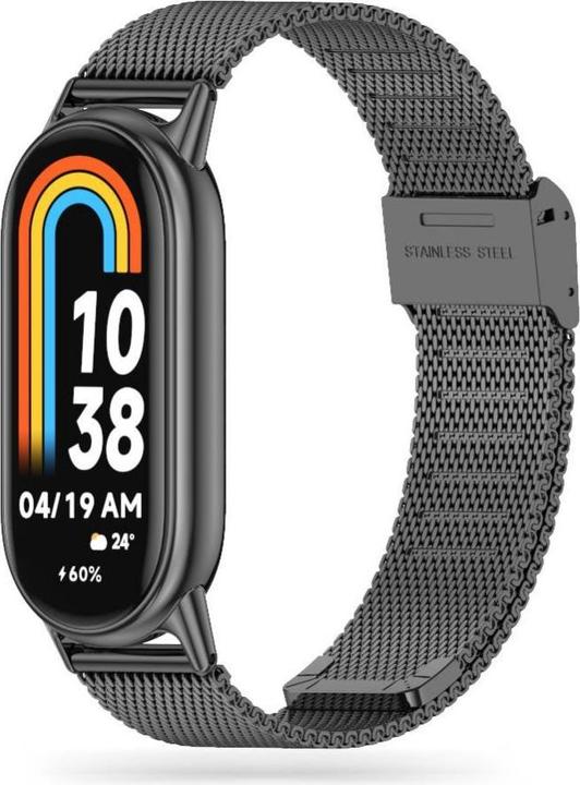 Tech-Protect MilaneseBand strap for Xiaomi Smart Band 8 / 8 NFC - black (Edelstahl)