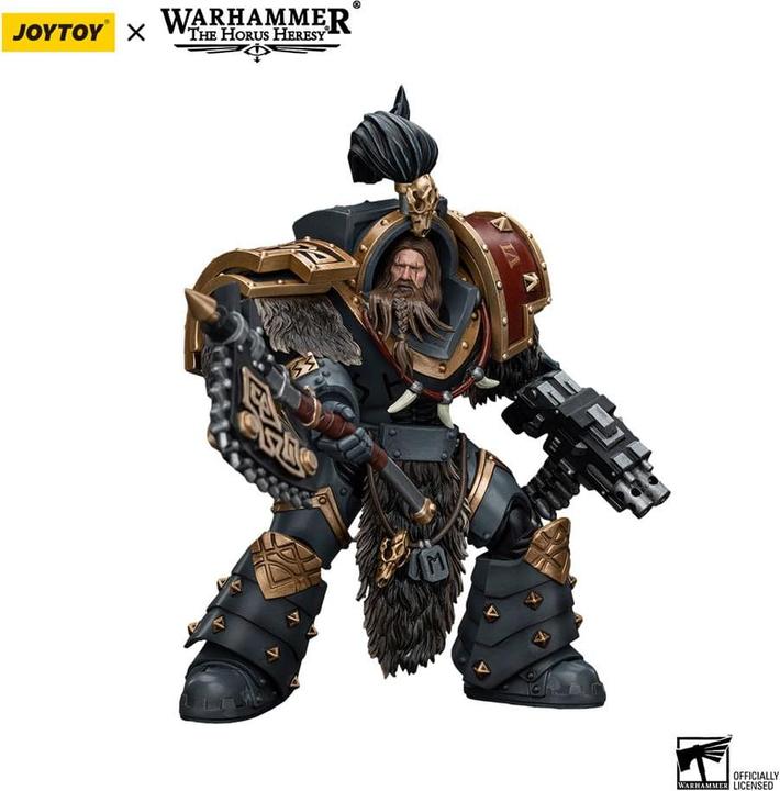 Actual product image Joy Toy Warhammer The Horus Heresy Action Figure 1/18 Space Wolves Varagyr Wolf Guard Squad Varagyr