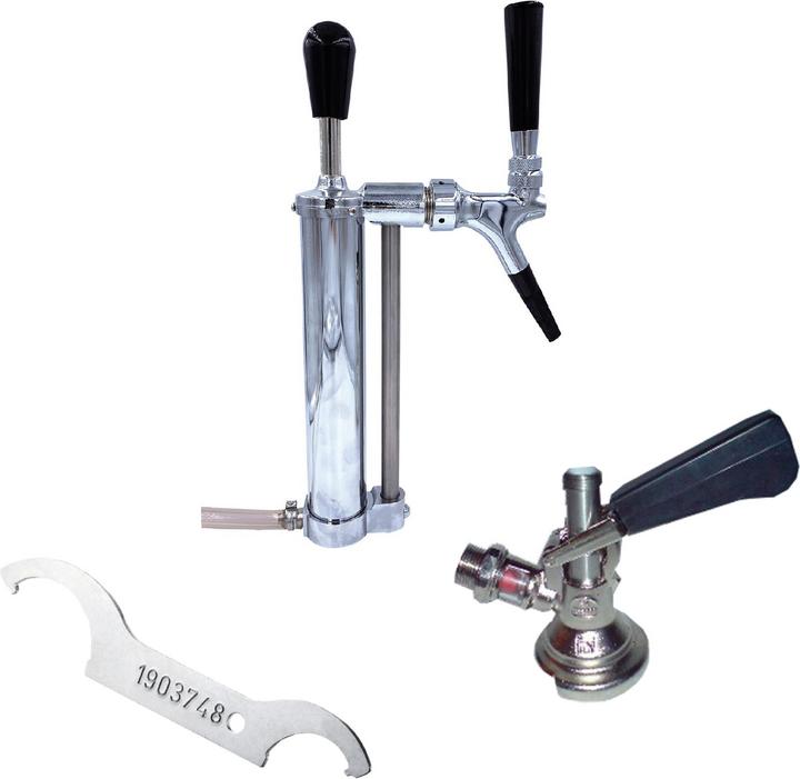 Produktbild Ich-zapfe Komplett Set Bierpumpe, Picknickpumpe mit Kolbenschankhahn 3/4, Co2-Abgang