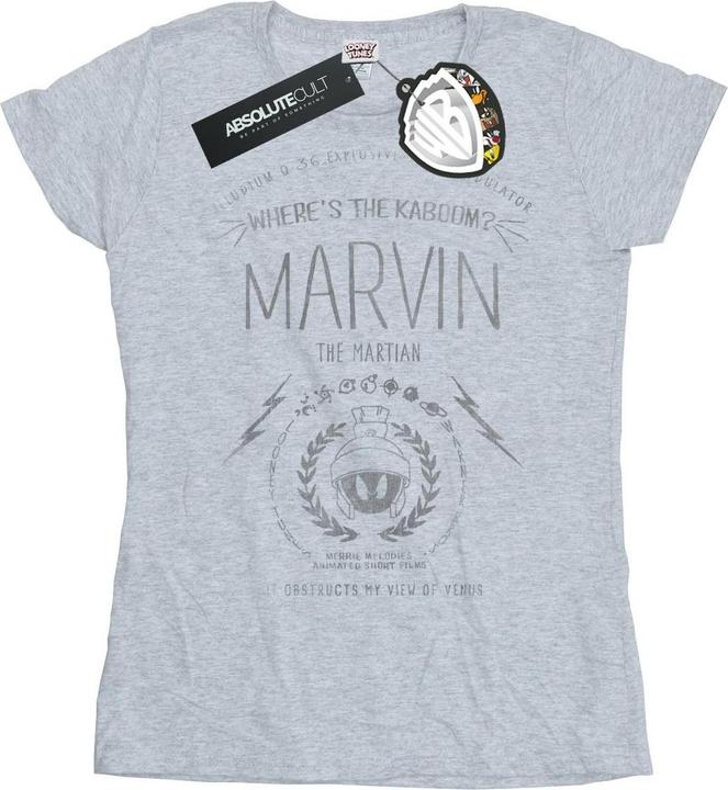 Actual product image Looney Tunes Womens/Ladies Marvin The Martian Where's The Kaboom Cotton T-Shirt (M)