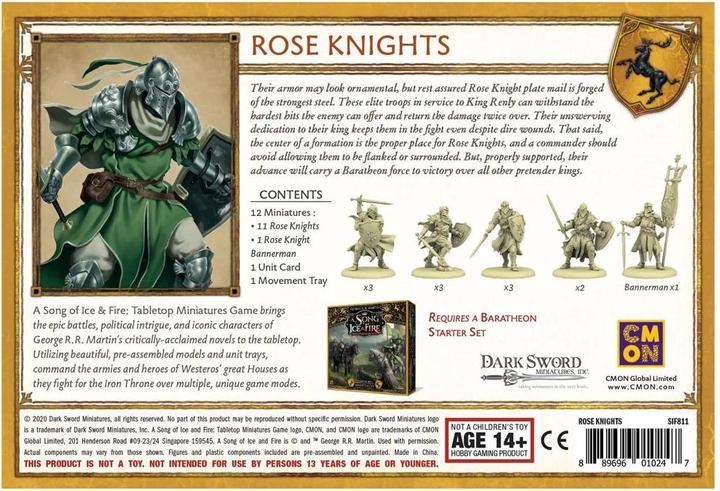 Image du produit Cmon Song of Ice & Fire - Chevaliers de la Rose (Allemand)