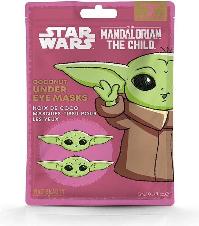 Mad Beauty Star Wars: The Mandalorian masques-tissu pour les yeux Grogu (5 ml)