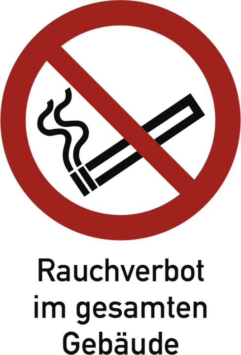 Actual product image Moravia No smoking sign throughout the building Aluminium, 210x297 mm