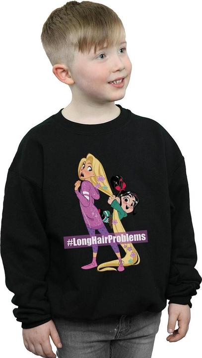 Produktbild Disney Wreck It Ralph Rapunzel And Vanellope Sweatshirt Jungen (140, 146)