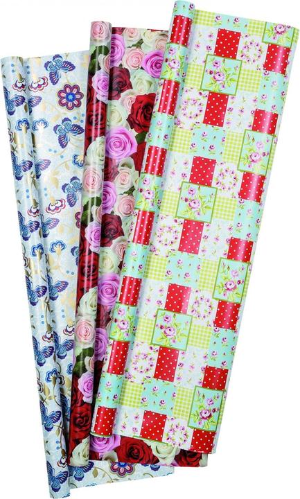 Produktbild Idena Geschenkpapier 2m x 70cm neutrale Motive (Geschenkpapier, 10 x)