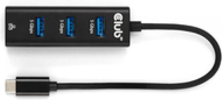 Club 3D Club3D USB-Hub USB Typ-C 3.2 > 3x USB Typ A Gigabit Ethernet retail (USB-C, 4 Ports)