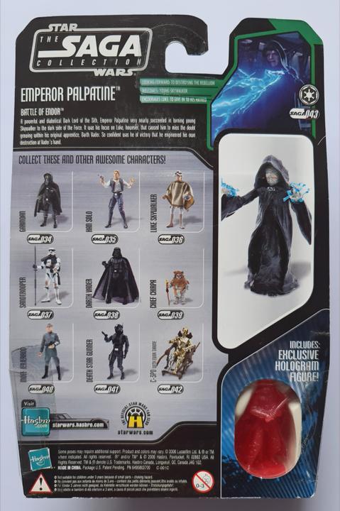 Actual product image Hasbro Star Wars The Saga Collection 043 Action Figure Emperor Palpatine