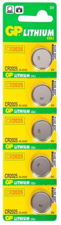 Image du produit GP Batteries Pile au lithium (5 pcs, CR2025, 160 mAh)