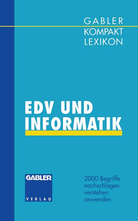 Produktbild Gabler Kompakt Lexikon EDV undInformatik (Deutsch, Manfred Braun, 1993)
