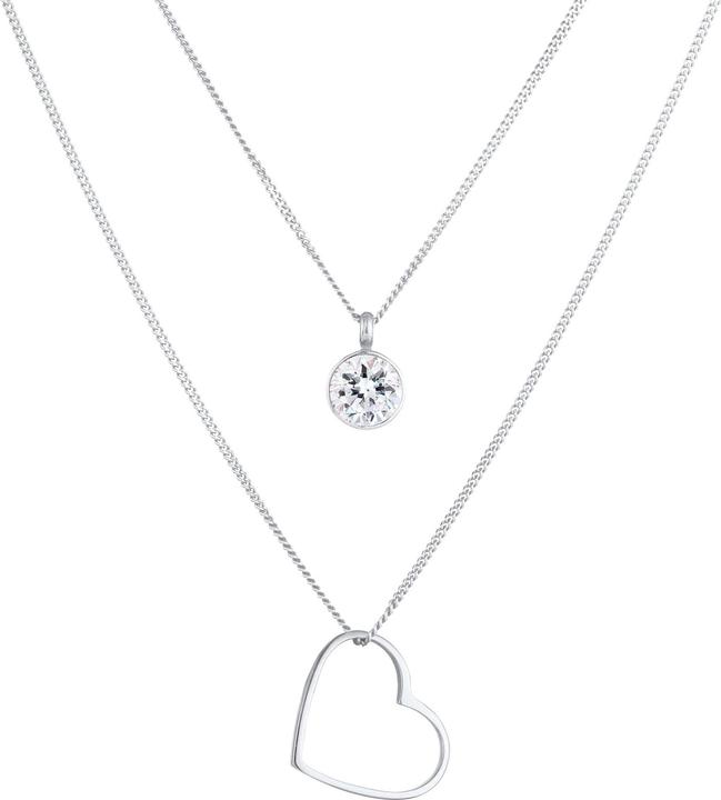 Image du produit Elli Coeur, couche (Argent sterling 925, Cristal de verre, 45 cm)
