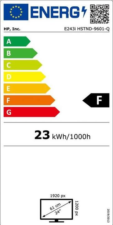 Energie-Label HP Elite E243i (1920 x 1200 Pixel, 24.02")
