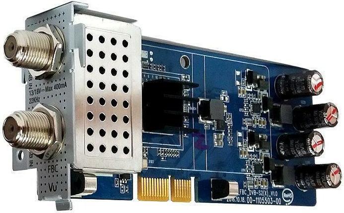 Vu+ DVB-S2 /S2X FBC Twin Tuner Duo (8 Go, DVB-S2, Slot CI)