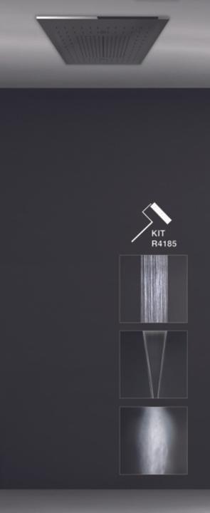 Image du produit Gessi Minimali, système de douche intégré 505x505 types de jets pluie, surge, mist, 57907238