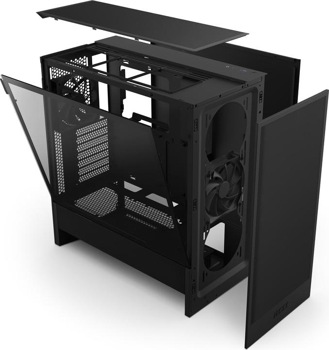 NZXT H5 Flow ( 2024 ) (schwarz, Tempered Glass) (ATX, Mini-ITX, mATX, E-ATX)