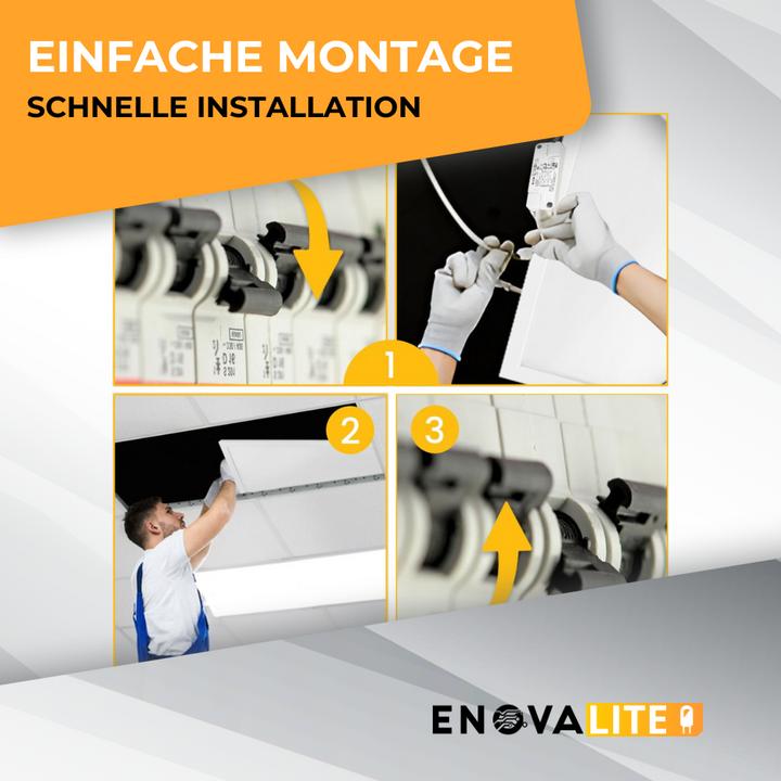 Immagine prodotto Enovalite Confezione da 6 pannelli LED, 120x30 cm (3600 lm)