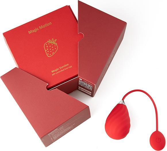 Actual product image Magic Motion Magic Sundae App Controlled Love Egg Red