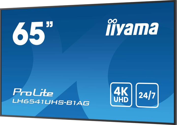 Image du produit iiyama 164.0cm(65") LH6541UHS-B1AG 16:9 3xHDMI+USB IPS (Speditionsversand) (3840 x 2160 pixels, 64.50")