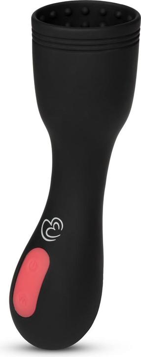 Actual product image Easytoys Vibrating Penis Head - Black