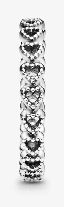 Actual product image Pandora Row Hearts (52, 925 Silver)