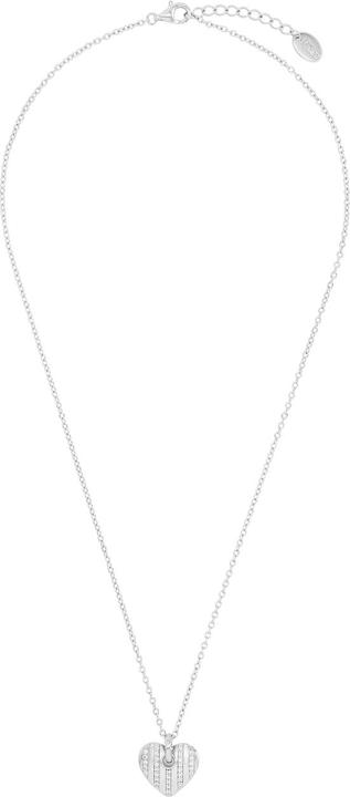 Actual product image S.Oliver Necklace for ladies, 925 Sterling silver, zirconia synth. | heart (Silver 925)