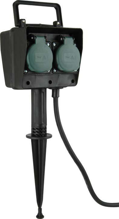 Unitec Presa di terra m 4f 1,5m nero (4 x, 1.50 m)