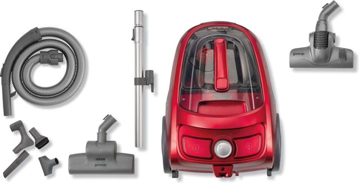 Image du produit Gorenje Vacuum cleaner VCE03SPRCY Bagless, Power 800 W, Dust capacity 1.7 L, Raudona
