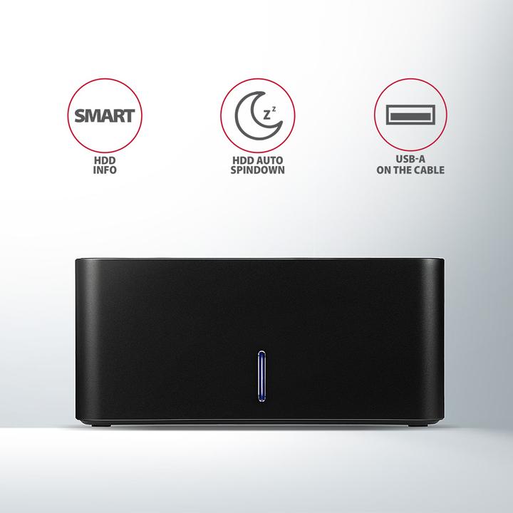 Immagine prodotto Axagon ADSA-SN Storage Drive Docking Station USB 3.2 Gen 1 (3.1 Gen 1) Type-A Nero (3.5")