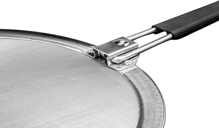 Produktbild GSD Spritzschutz mit einklappbarem Griff 33 cm / Edelstahl (33 cm, Metall)