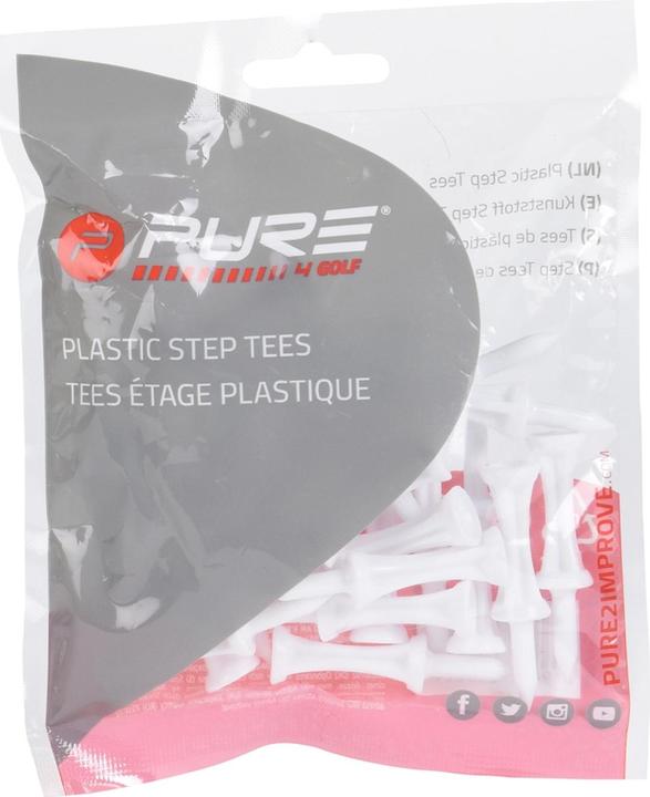 Actual product image Pure Step Plastic Golf Tees (Pack of 25)